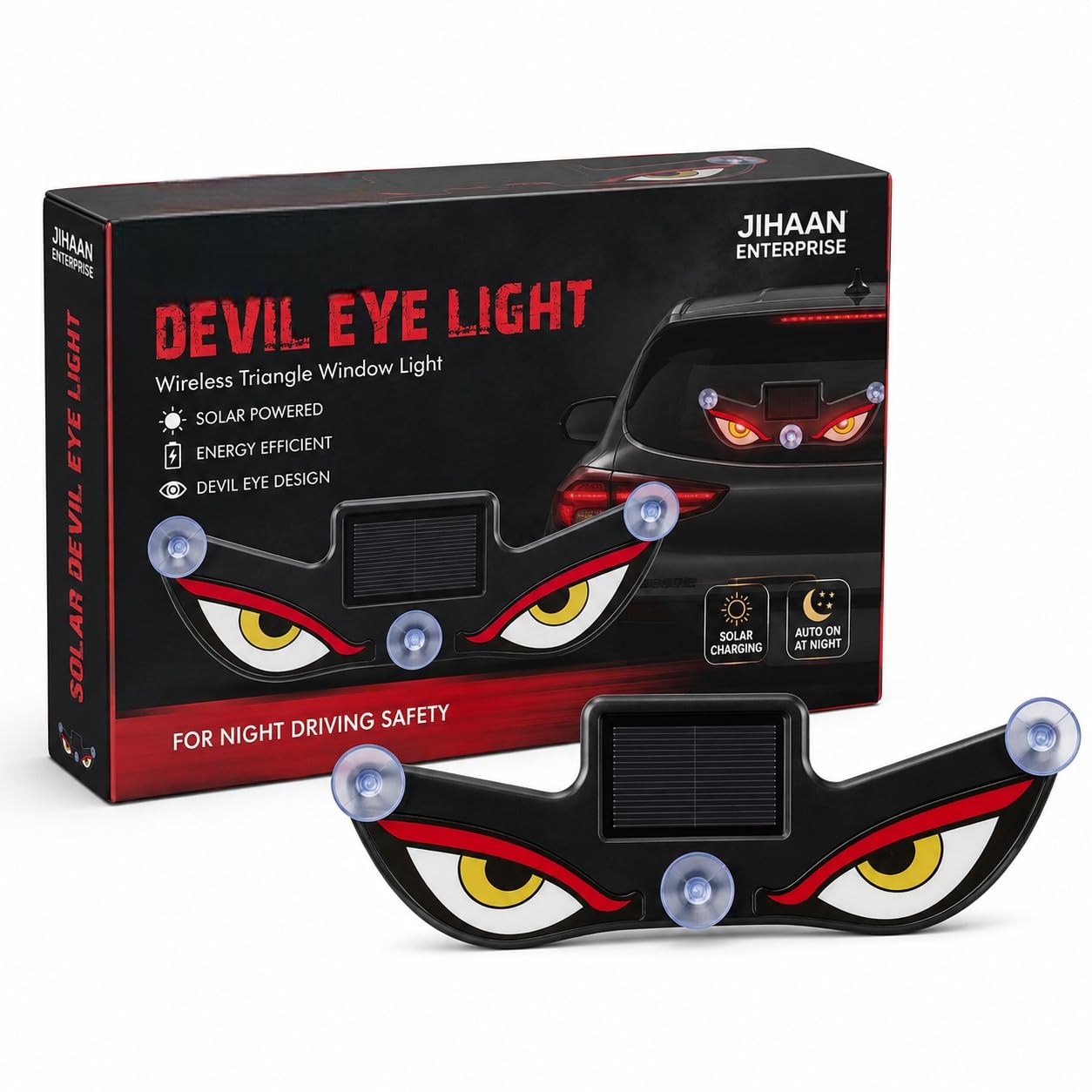Devil Eye Light — Solar Wireless Car Window Light