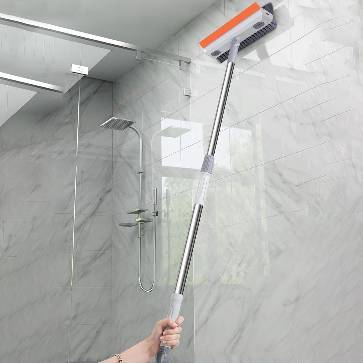 All-in-One Floor and Bathroom Cleaning Brush
