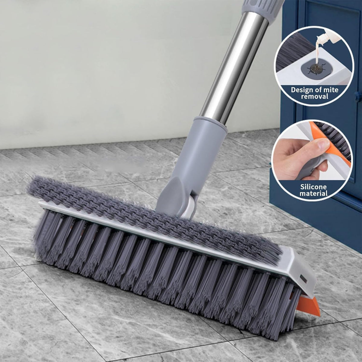 All-in-One Floor and Bathroom Cleaning Brush
