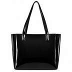 Glossy Black Tote Bag